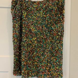 Sequined Pencil Skirt
